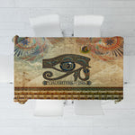 Daughters Of Isis Tablecloth Eye Of Horus Ancient Egyptian Goddess - Vintage Parchment Art
