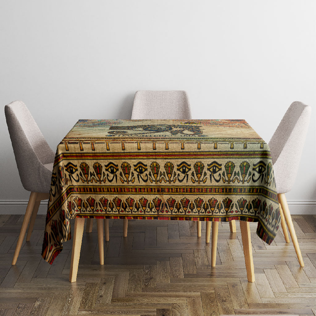 Daughters Of Isis Tablecloth Eye Of Horus Ancient Egyptian Goddess - Vintage Parchment Art