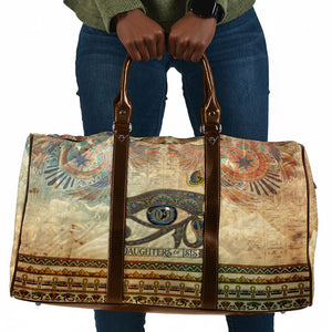 Daughters Of Isis Travel Bag Eye Of Horus Ancient Egyptian Goddess - Vintage Parchment Art