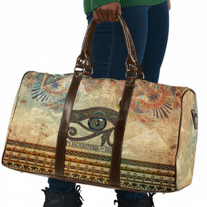 Daughters Of Isis Travel Bag Eye Of Horus Ancient Egyptian Goddess - Vintage Parchment Art