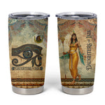 Daughters Of Isis Tumbler Cup Eye Of Horus Ancient Egyptian Goddess - Vintage Parchment Art