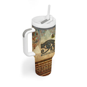 Daughters Of Isis Tumbler With Handle Eye Of Horus Ancient Egyptian Goddess - Vintage Parchment Art