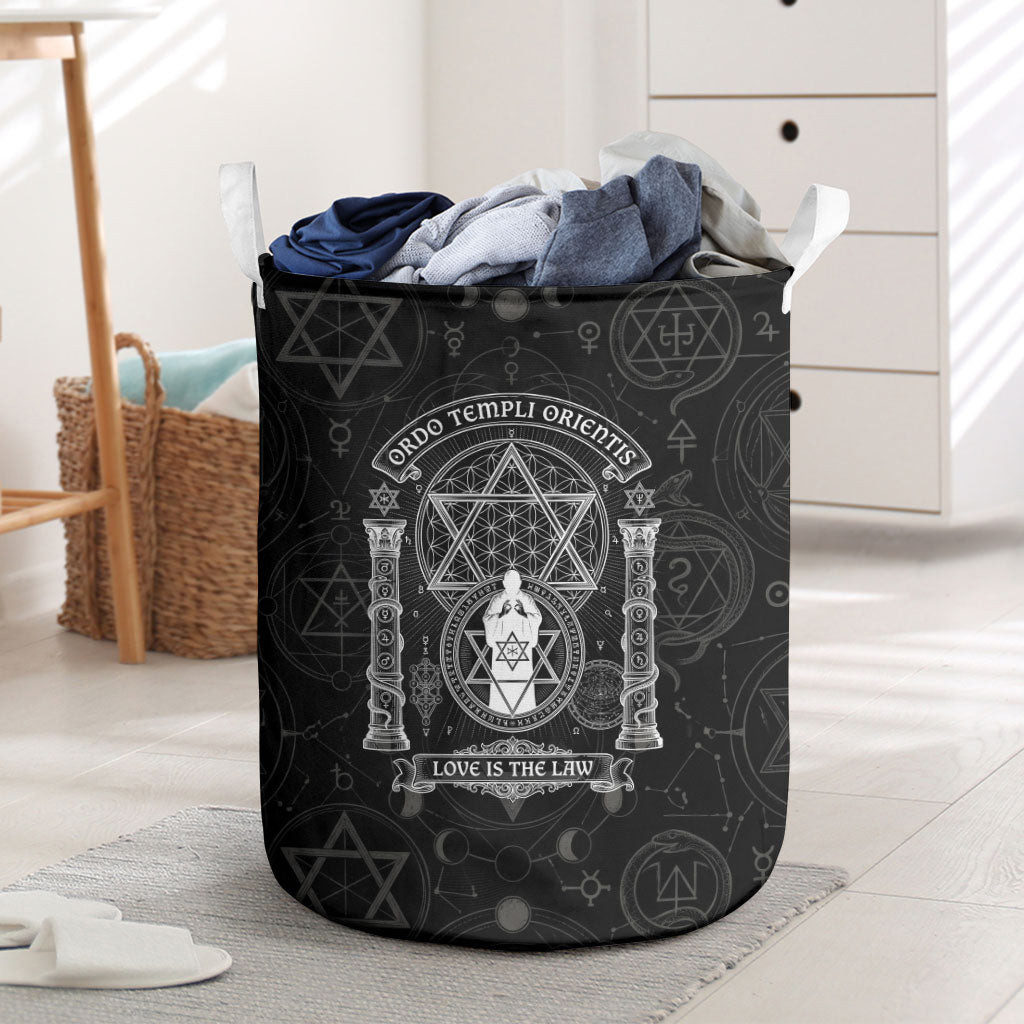 Ordo Templi Orientis Occult Symbolism Laundry Basket Esoteric Alchemy Sacred Geometry Black