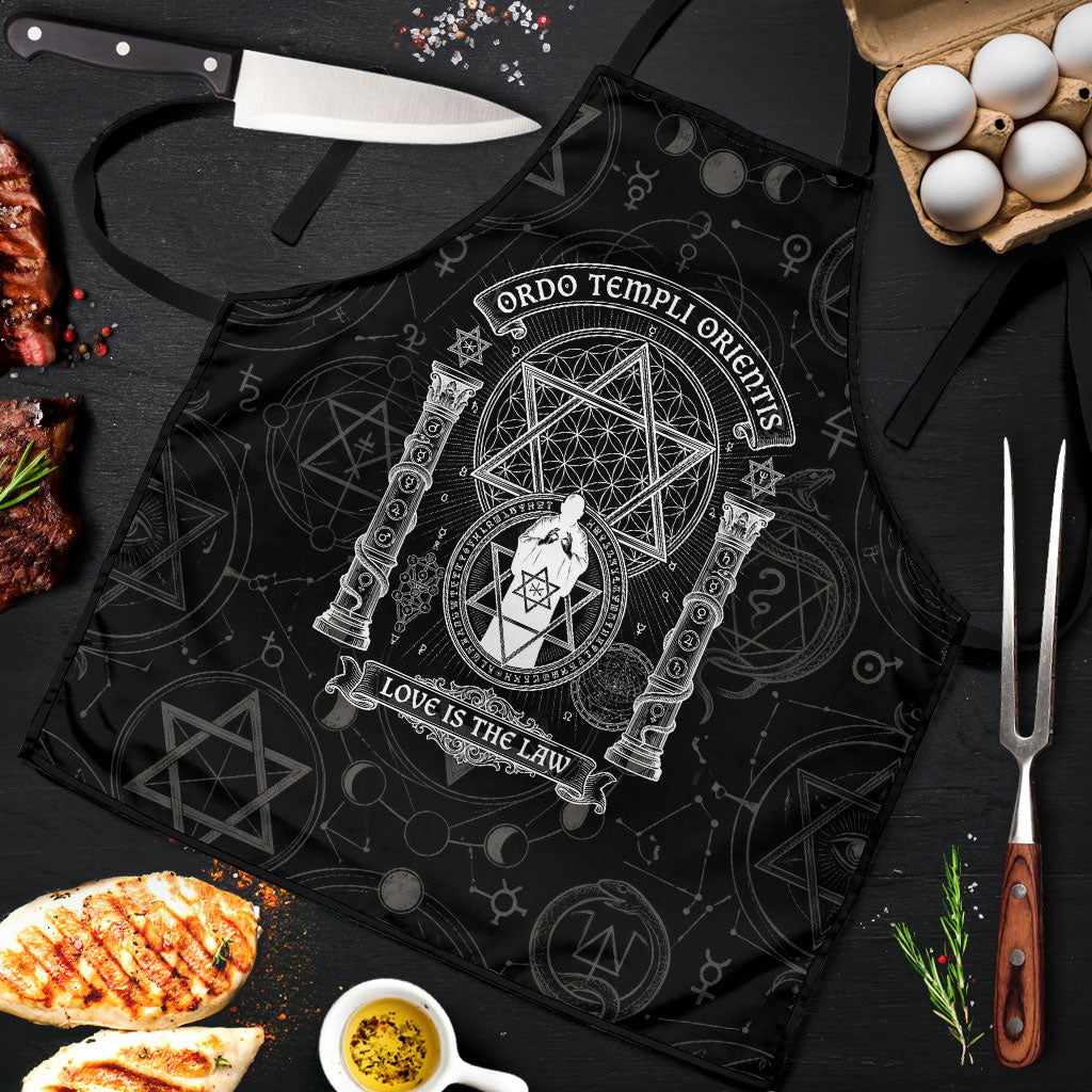 Ordo Templi Orientis Occult Symbolism Apron Esoteric Alchemy Sacred Geometry Black