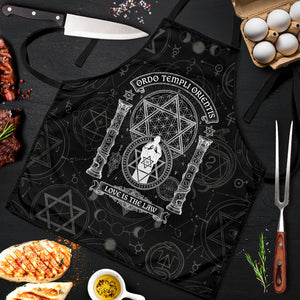 Ordo Templi Orientis Occult Symbolism Apron Esoteric Alchemy Sacred Geometry Black