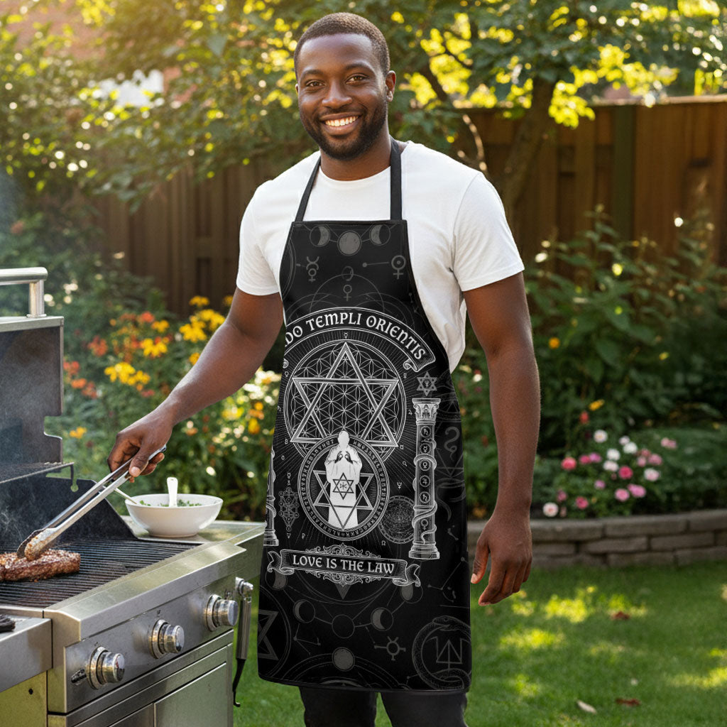Ordo Templi Orientis Occult Symbolism Apron Esoteric Alchemy Sacred Geometry Black