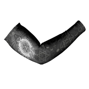 Ordo Templi Orientis Occult Symbolism Arm Sleeves Esoteric Alchemy Sacred Geometry Black