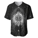 Ordo Templi Orientis Occult Symbolism Baseball Jersey Esoteric Alchemy Sacred Geometry Black