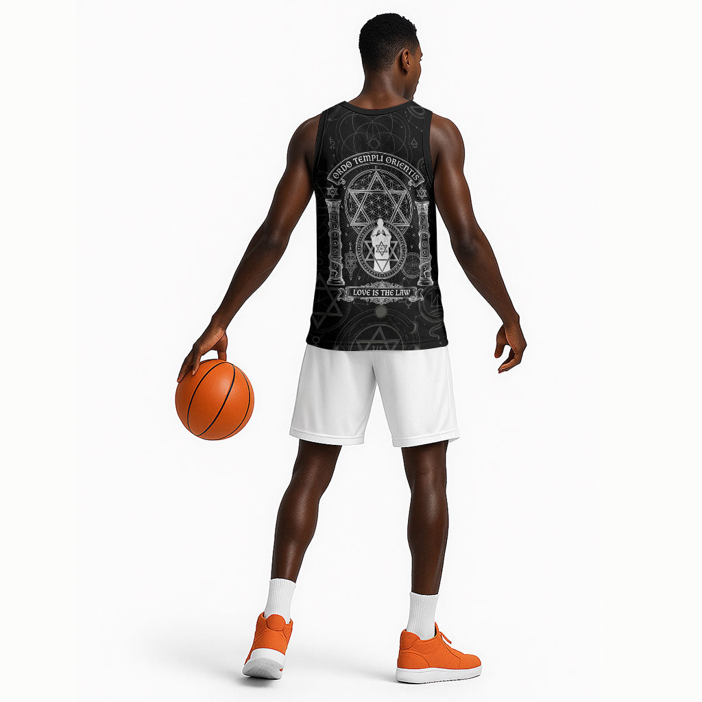 Ordo Templi Orientis Occult Symbolism Basketball Jersey Esoteric Alchemy Sacred Geometry Black