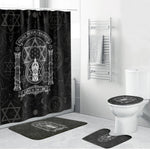 Ordo Templi Orientis Occult Symbolism Bathroom Set Esoteric Alchemy Sacred Geometry Black
