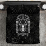 Ordo Templi Orientis Occult Symbolism Bedding Set Esoteric Alchemy Sacred Geometry Black