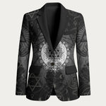 Ordo Templi Orientis Occult Symbolism Blazer Esoteric Alchemy Sacred Geometry Black
