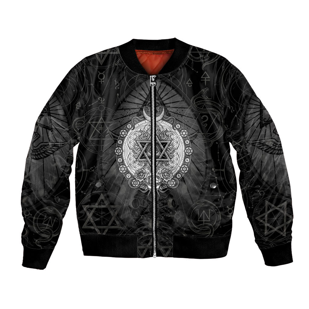 Ordo Templi Orientis Occult Symbolism Bomber Jacket Esoteric Alchemy Sacred Geometry Black
