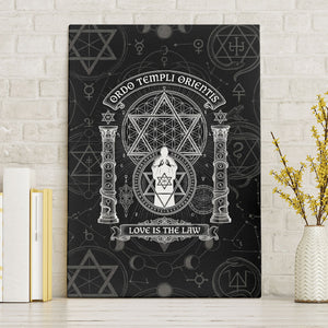 Ordo Templi Orientis Occult Symbolism Canvas Wall Art Esoteric Alchemy Sacred Geometry Black