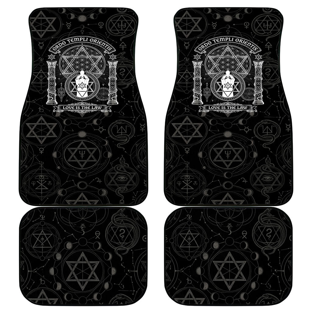 Ordo Templi Orientis Occult Symbolism Car Mats Esoteric Alchemy Sacred Geometry Black