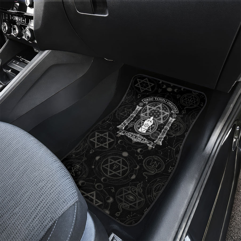 Ordo Templi Orientis Occult Symbolism Car Mats Esoteric Alchemy Sacred Geometry Black