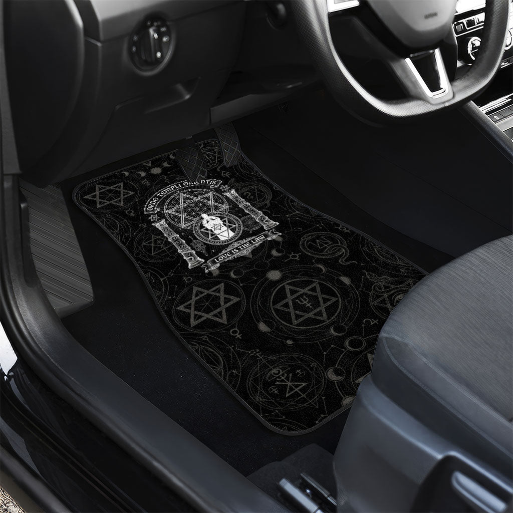 Ordo Templi Orientis Occult Symbolism Car Mats Esoteric Alchemy Sacred Geometry Black