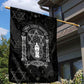 Ordo Templi Orientis Occult Symbolism Garden Flag Esoteric Alchemy Sacred Geometry Black