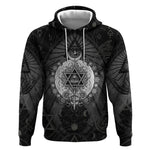 Ordo Templi Orientis Occult Symbolism Hoodie Esoteric Alchemy Sacred Geometry Black
