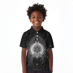Ordo Templi Orientis Occult Symbolism Kid Polo Shirt Esoteric Alchemy Sacred Geometry Black
