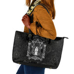 Ordo Templi Orientis Occult Symbolism Leather Tote Bag Esoteric Alchemy Sacred Geometry Black