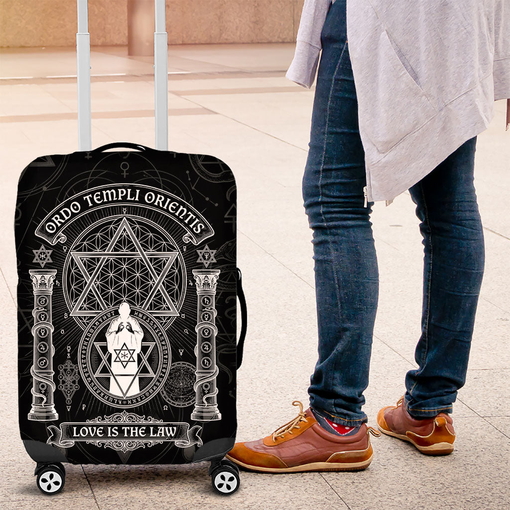 Ordo Templi Orientis Occult Symbolism Luggage Cover Esoteric Alchemy Sacred Geometry Black