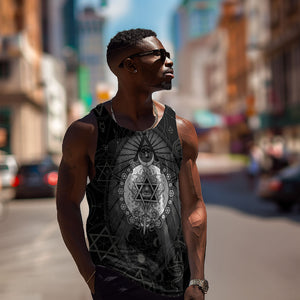 Ordo Templi Orientis Occult Symbolism Men Tank Top Esoteric Alchemy Sacred Geometry Black