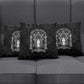 Ordo Templi Orientis Occult Symbolism Pillow Cover Esoteric Alchemy Sacred Geometry Black