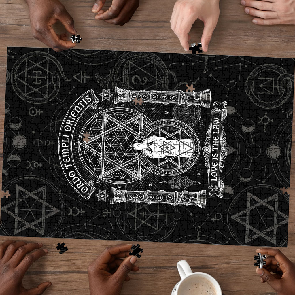 Ordo Templi Orientis Occult Symbolism Puzzle Esoteric Alchemy Sacred Geometry Black