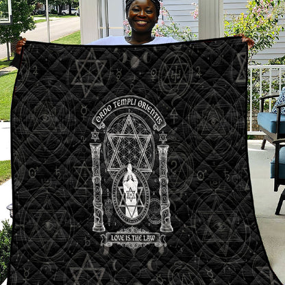 Ordo Templi Orientis Occult Symbolism Quilt Esoteric Alchemy Sacred Geometry Black