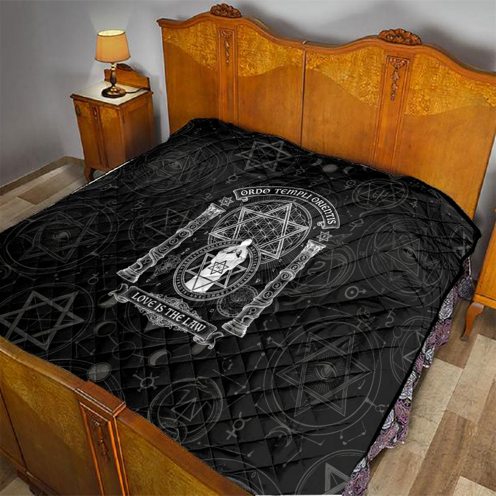 Ordo Templi Orientis Occult Symbolism Quilt Esoteric Alchemy Sacred Geometry Black