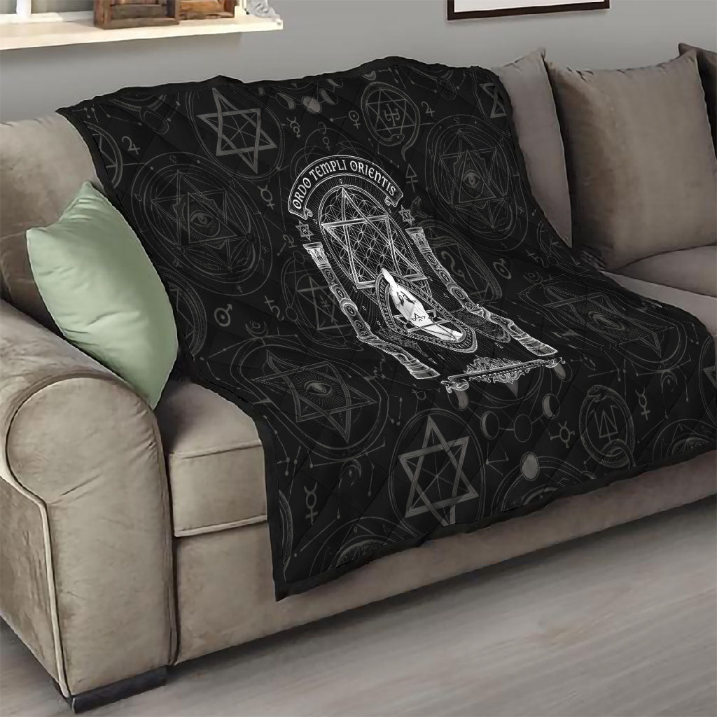 Ordo Templi Orientis Occult Symbolism Quilt Esoteric Alchemy Sacred Geometry Black
