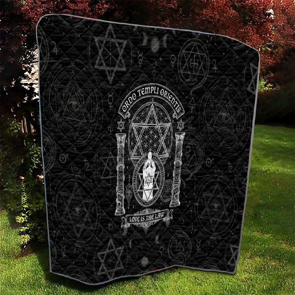 Ordo Templi Orientis Occult Symbolism Quilt Esoteric Alchemy Sacred Geometry Black