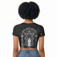 Ordo Templi Orientis Occult Symbolism Raglan Cropped T shirt Esoteric Alchemy Sacred Geometry Black