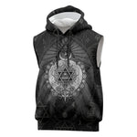 Ordo Templi Orientis Occult Symbolism Sleeveless Hoodie Esoteric Alchemy Sacred Geometry Black