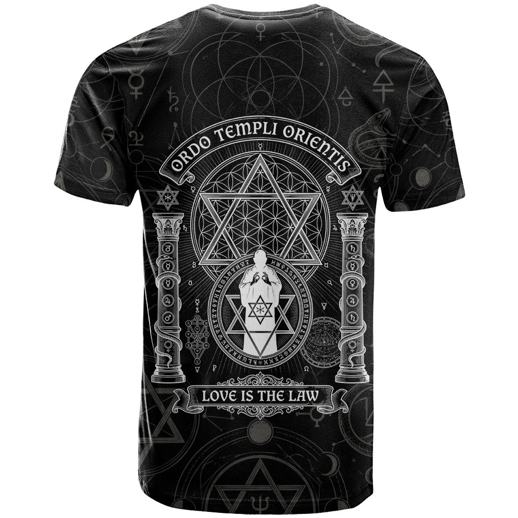 Ordo Templi Orientis Occult Symbolism T shirt Esoteric Alchemy Sacred Geometry Black
