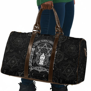 Ordo Templi Orientis Occult Symbolism Travel Bag Esoteric Alchemy Sacred Geometry Black