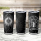 Ordo Templi Orientis Occult Symbolism Tumbler Cup Esoteric Alchemy Sacred Geometry Black