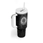 Ordo Templi Orientis Occult Symbolism Tumbler With Handle Esoteric Alchemy Sacred Geometry Black
