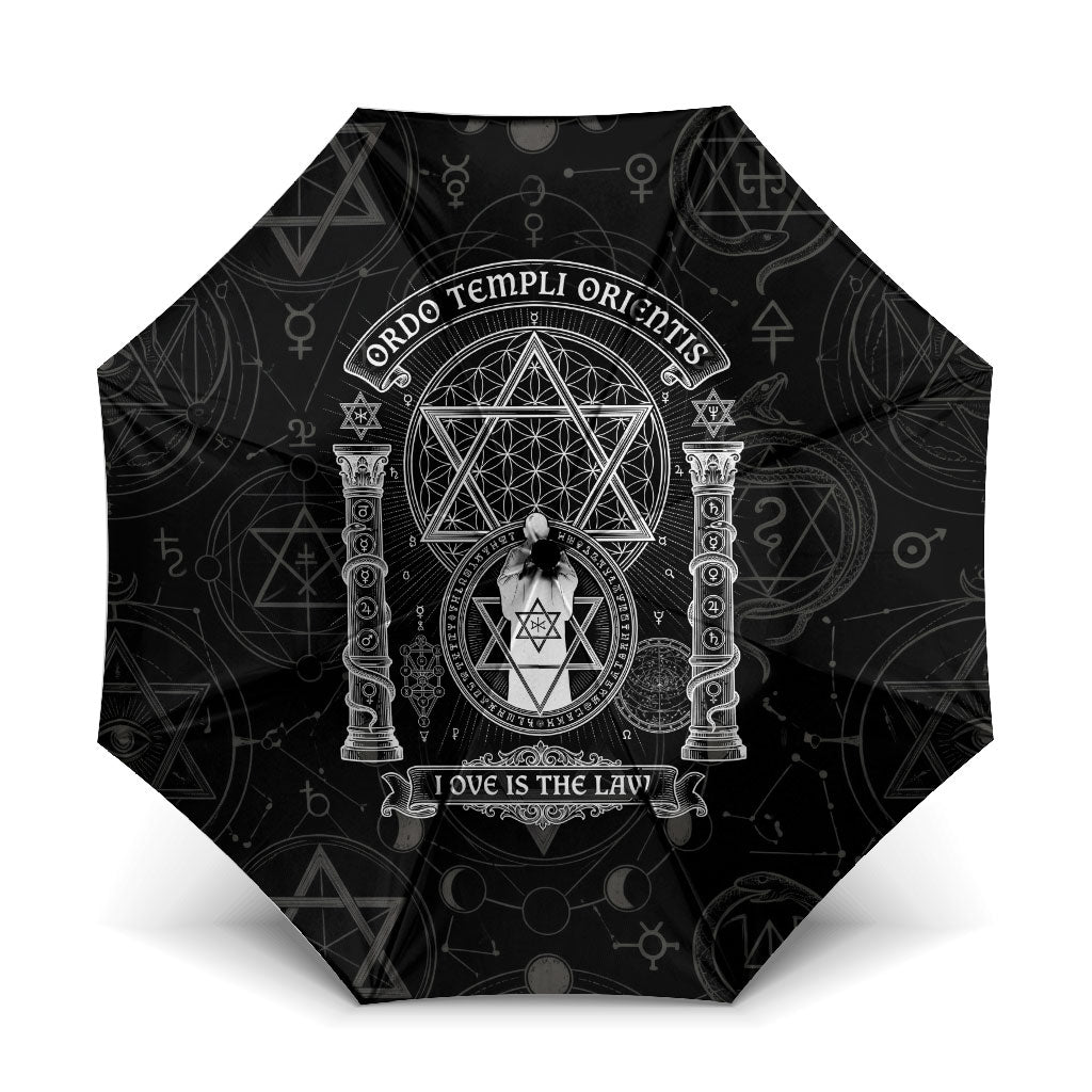 Ordo Templi Orientis Occult Symbolism Umbrella Esoteric Alchemy Sacred Geometry Black