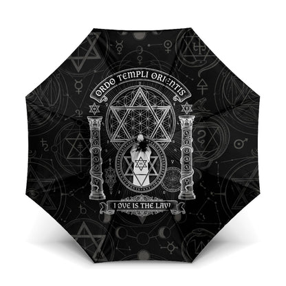 Ordo Templi Orientis Occult Symbolism Umbrella Esoteric Alchemy Sacred Geometry Black