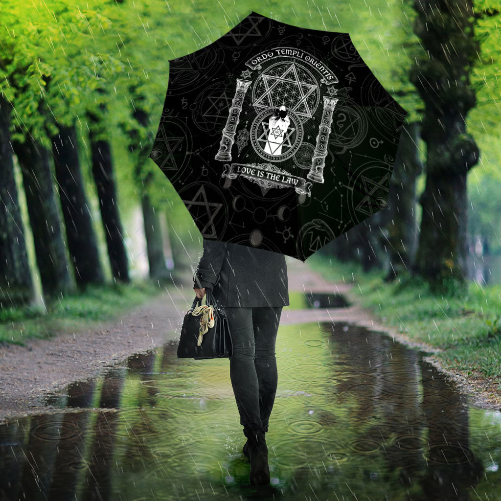 Ordo Templi Orientis Occult Symbolism Umbrella Esoteric Alchemy Sacred Geometry Black
