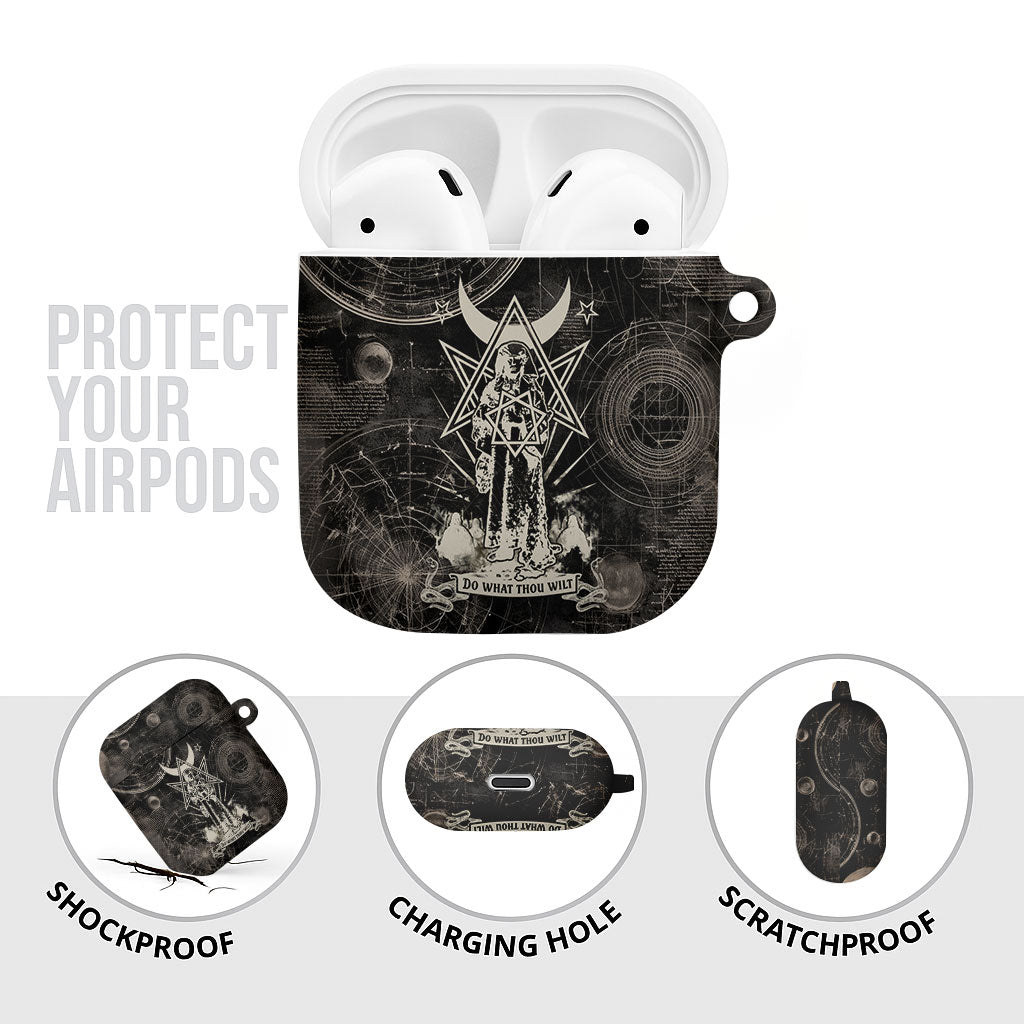 Ordo Templi Orientis Thelema AirPods Case Do What Thou Wilt Mystic Serpent