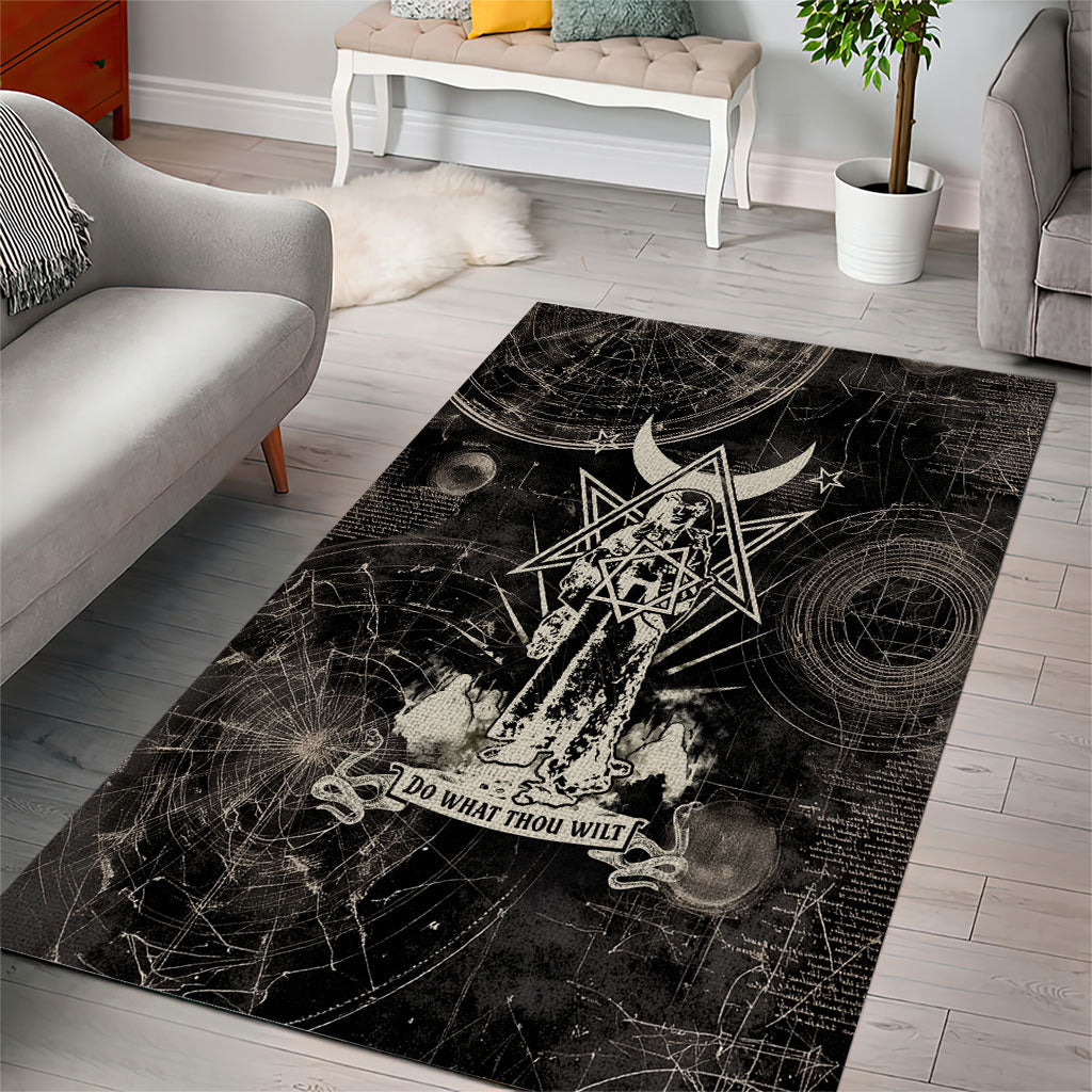 Ordo Templi Orientis Thelema Area Rug Do What Thou Wilt Mystic Serpent