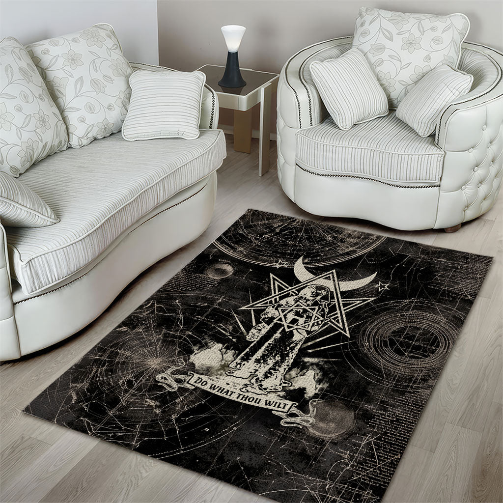 Ordo Templi Orientis Thelema Area Rug Do What Thou Wilt Mystic Serpent