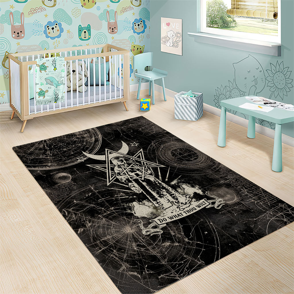 Ordo Templi Orientis Thelema Area Rug Do What Thou Wilt Mystic Serpent