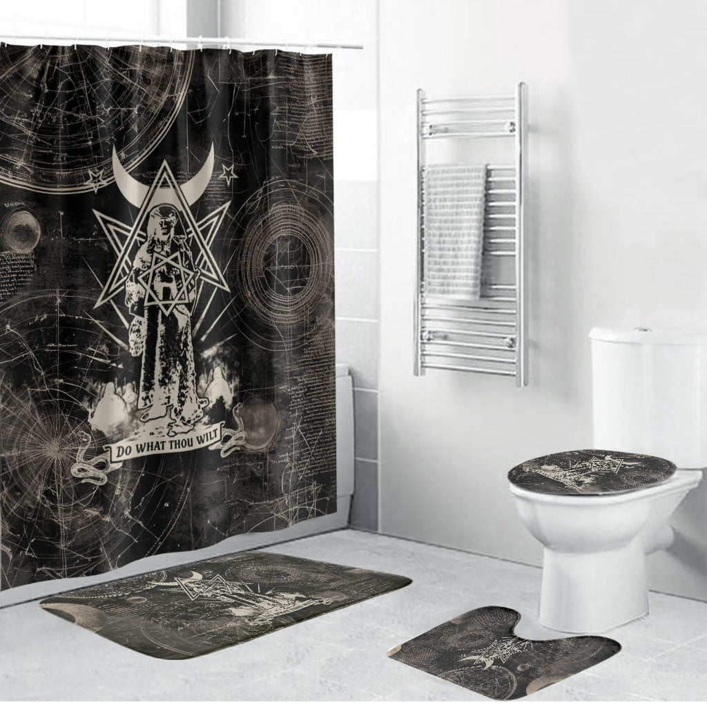 Ordo Templi Orientis Thelema Bathroom Set Do What Thou Wilt Mystic Serpent