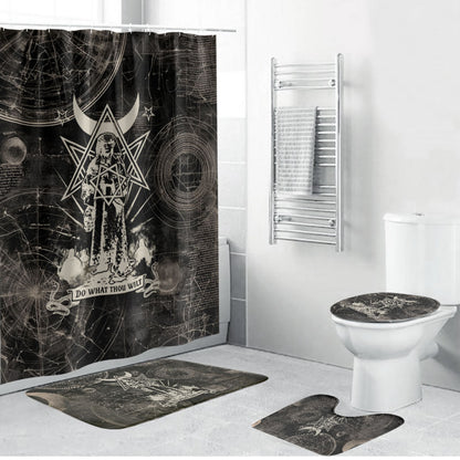 Ordo Templi Orientis Thelema Bathroom Set Do What Thou Wilt Mystic Serpent