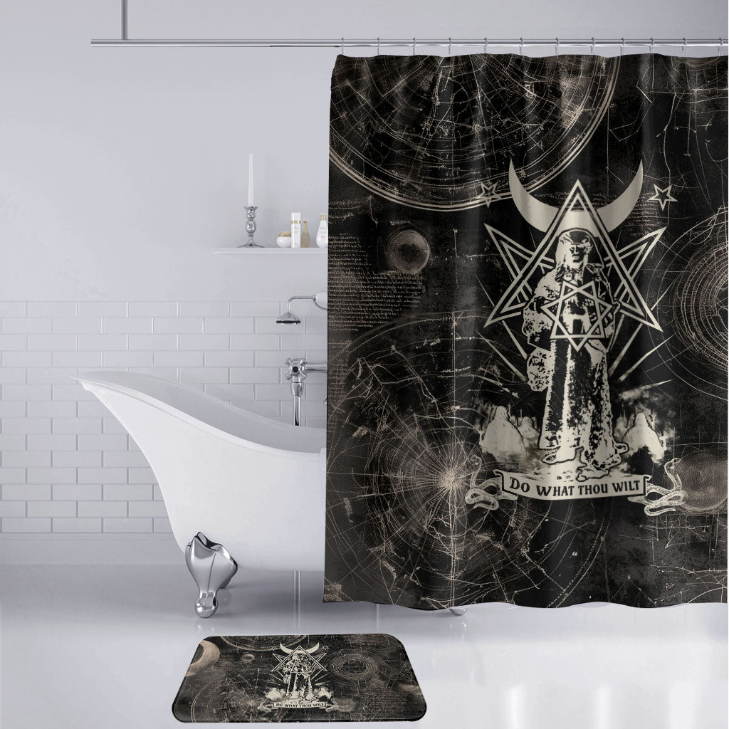 Ordo Templi Orientis Thelema Bathroom Set Do What Thou Wilt Mystic Serpent