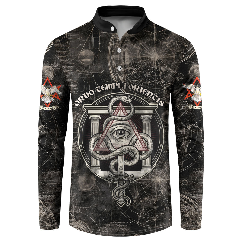 Ordo Templi Orientis Thelema Button Sweatshirt Do What Thou Wilt Mystic Serpent
